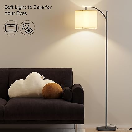 Luminária de Chão Arqueada com Lâmpadas LED