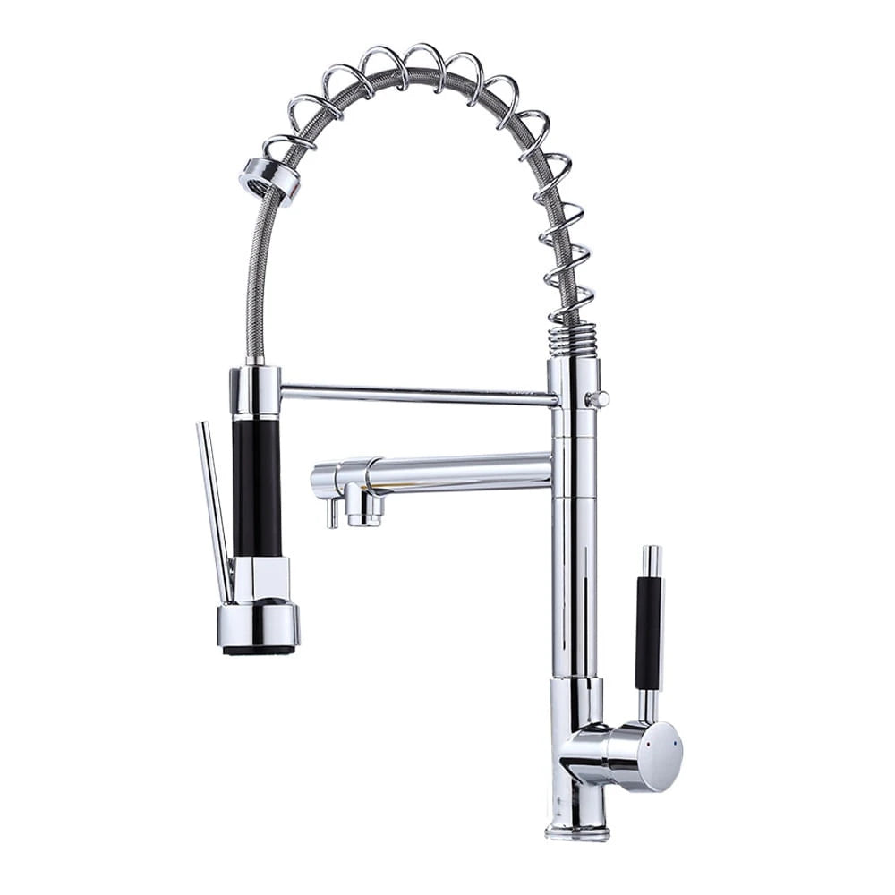 Torneira Gourmet Monocomando com Bica Giratória e Ducha Flexível