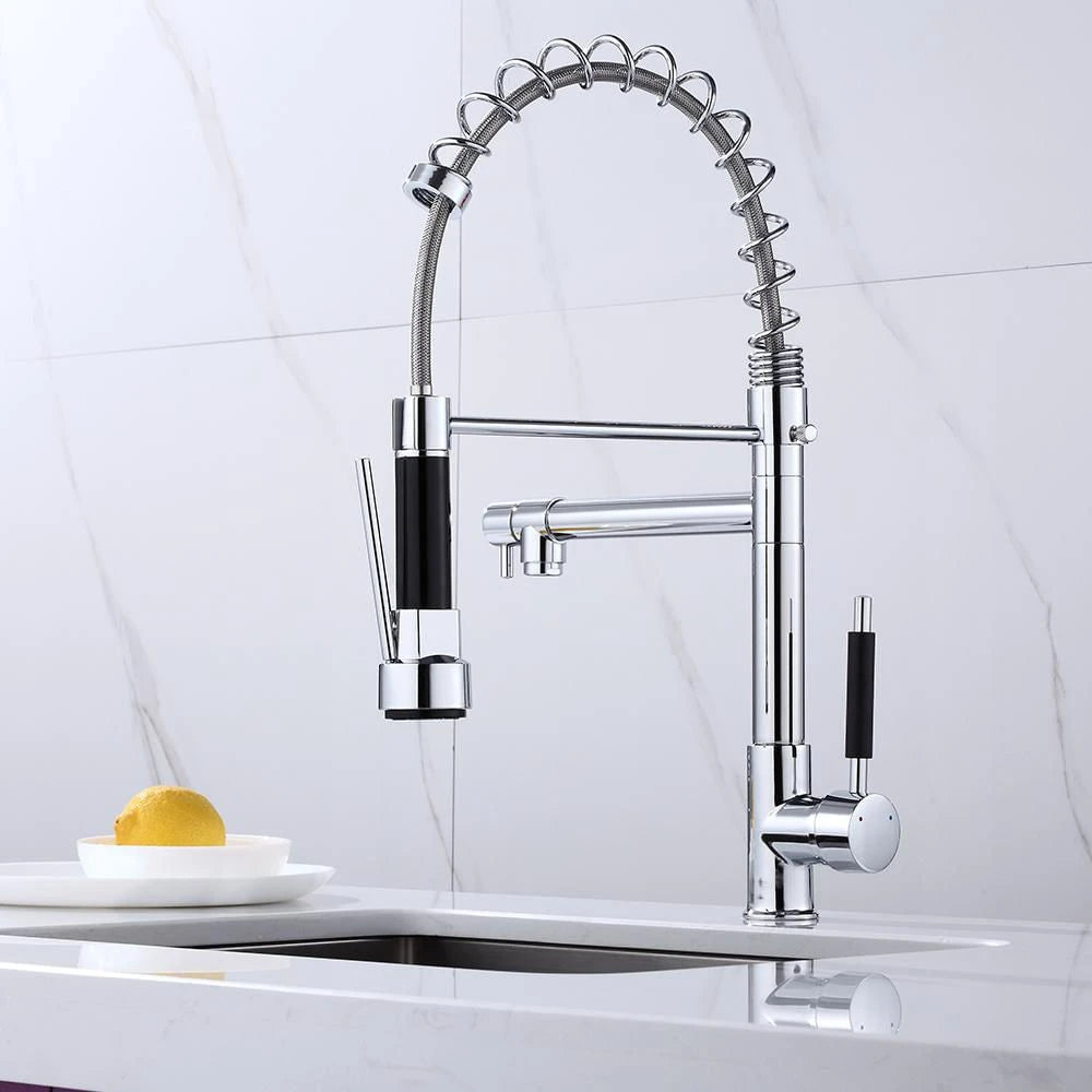Torneira Gourmet Monocomando com Bica Giratória e Ducha Flexível