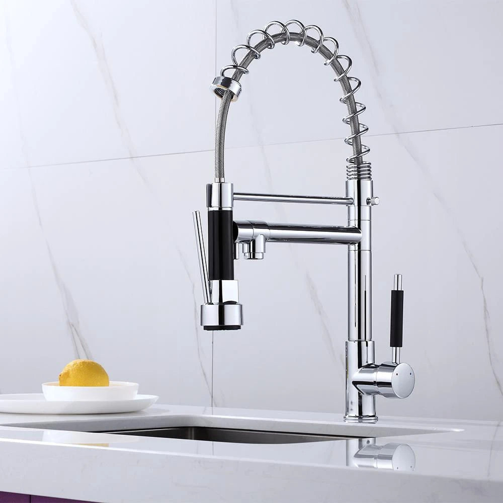 Torneira Gourmet Monocomando com Bica Giratória e Ducha Flexível