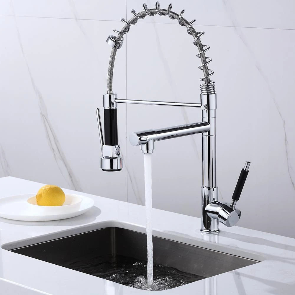 Torneira Gourmet Monocomando com Bica Giratória e Ducha Flexível