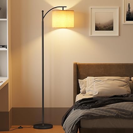 Luminária de Chão Arqueada com Lâmpadas LED