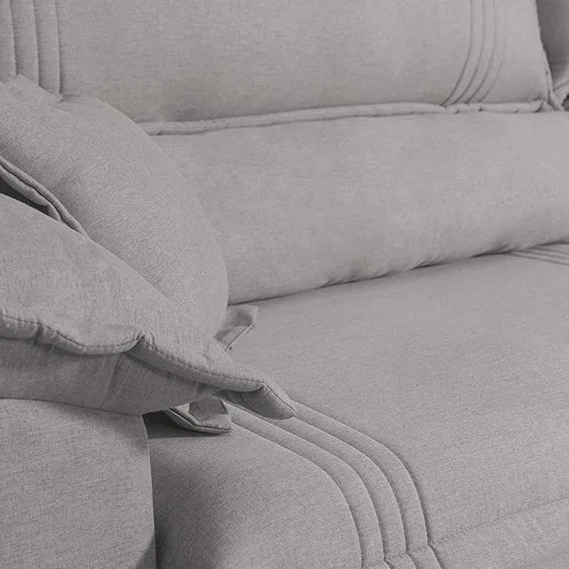 Sofá Retrátil Reclinável 2 Lugares com Molas Ensacadas