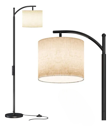 Luminária de Chão Arqueada com Lâmpadas LED
