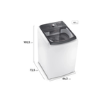 Máquina de Lavar 15kg Premium Care com Cesto Inox, Jet&Clean e Time Control LEC15