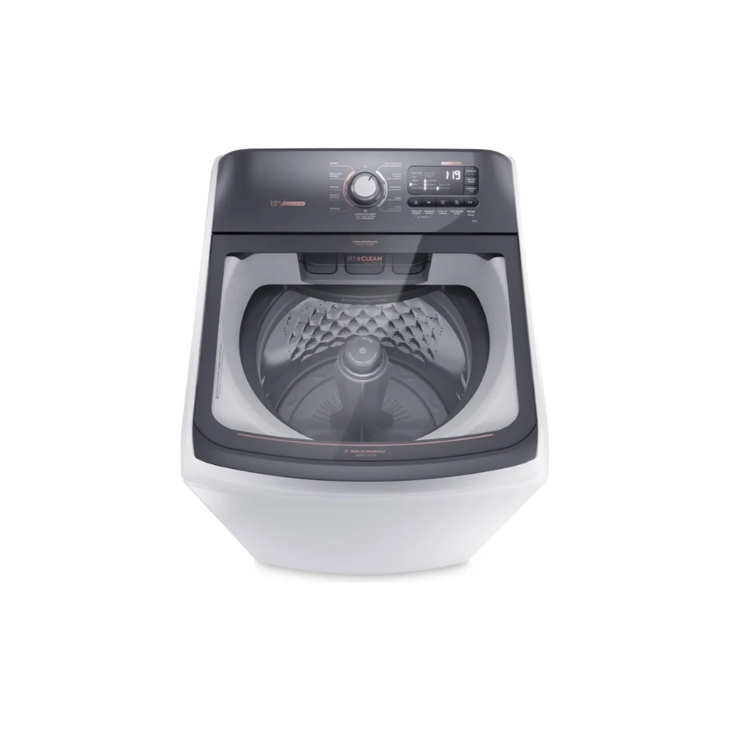 Máquina de Lavar 15kg Premium Care com Cesto Inox, Jet&Clean e Time Control LEC15