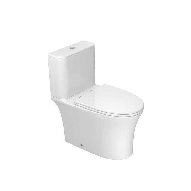 Kit bacia com caixa acoplada branco com assento soft close